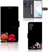 Geschikt voor Samsung Galaxy Note 10 Wallet Case met Pasjes Sports