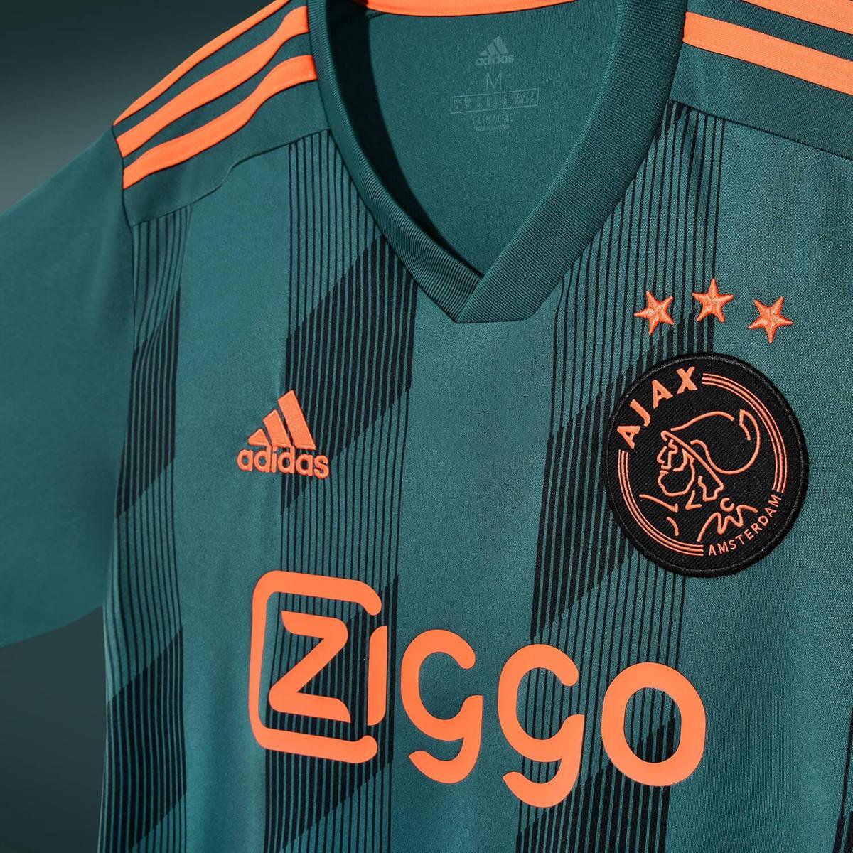 adidas AFC Ajax uitshirt 2019/2020 heren groen/oranje | bol.com