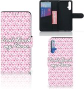 Huawei Nova 5T | Honor 20 Portemonnee hoesje Flowers Pink DTMP