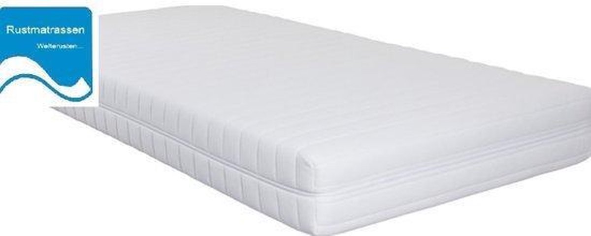 Rustmatrassen.nl Ledikant Matras 60x185 x10cm-SG25-Anti-allergische wasbare hoes met rits.