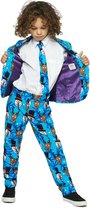 OppoSuits Winter Winner - Jongens Kostuum - Gekleurd - Kerst - Maat 98/104