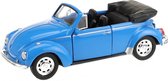 Welly Volkswagen Beetle Cabrio Blauw 11 Cm