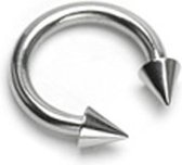 Intieme piercing punt ring 1.2X8