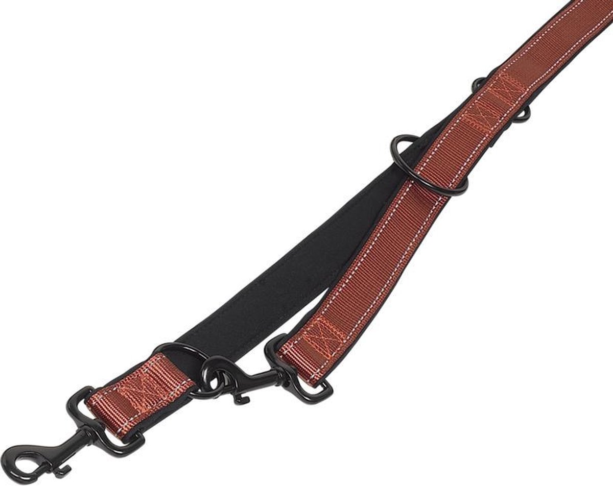 Nobby trainingslijn classic reflect soft - donkeroranje - 200 x 1 cm