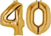 Bunch Numbers 4-0 Gold 2 Foil Balloons P75 Packaged 86cm h