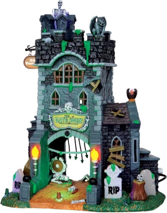 Lemax - The Gate House At Haunted Meadows - With 4.5V Adaptor