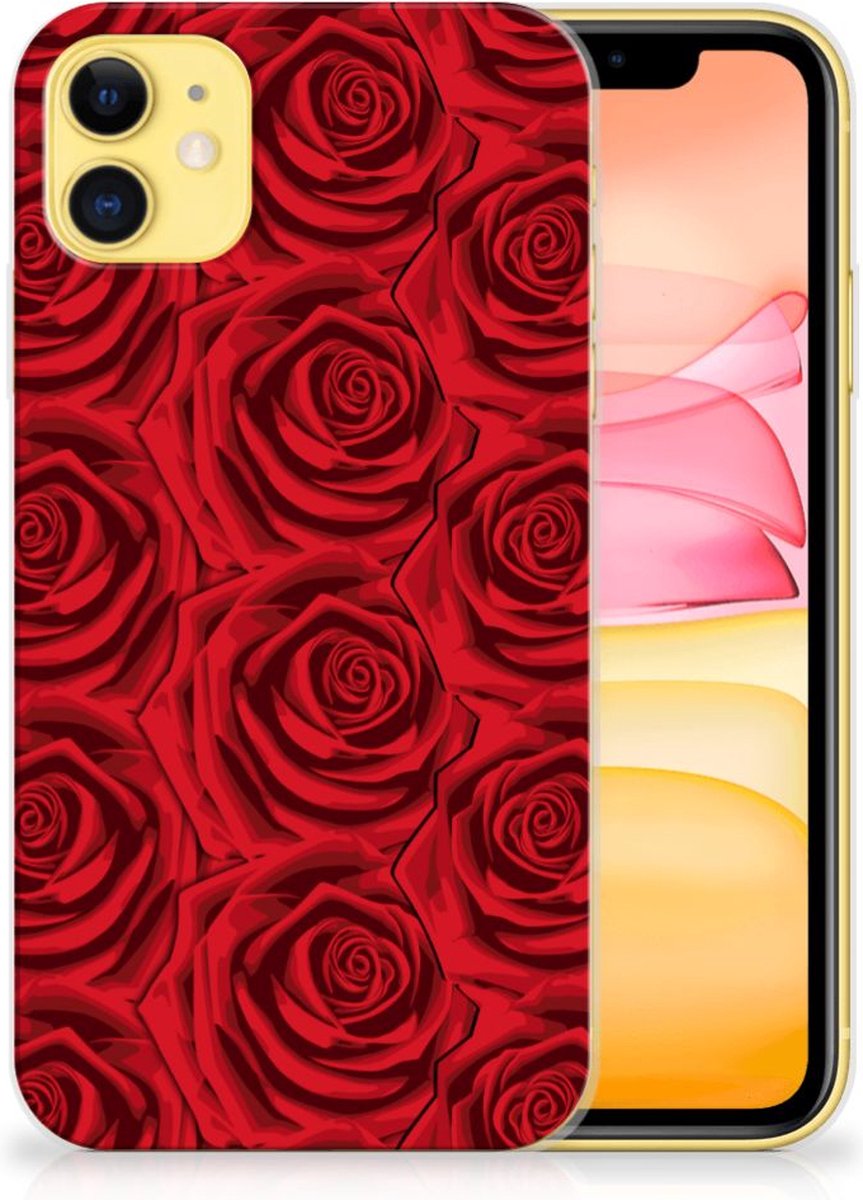 TPU Hoesje voor Apple iPhone 11 TPU Case Red Roses
