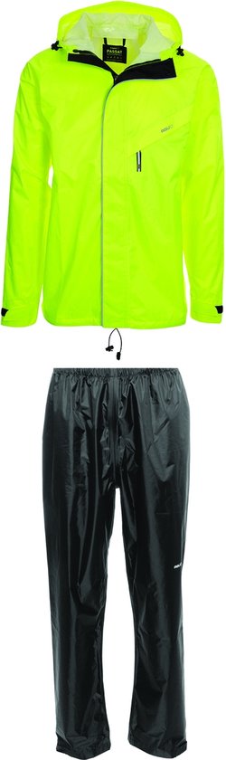 AGU Passat Regenpak Essential - Fluo Geel - XL - Dames & Heren - Waterdicht