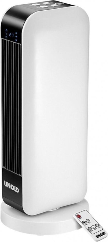 Unold keramische ventilatorkachel 2000W, digitale temperatuur, 4 standen, oscillerend, afstandsbediening, timer