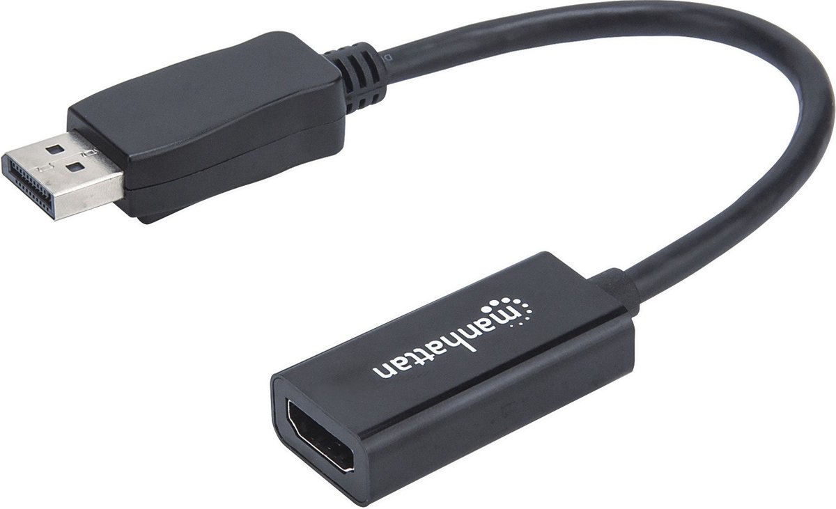 MH Adapter, DisplayPort, DP-Male/HDMI-Female, Black, Polybag