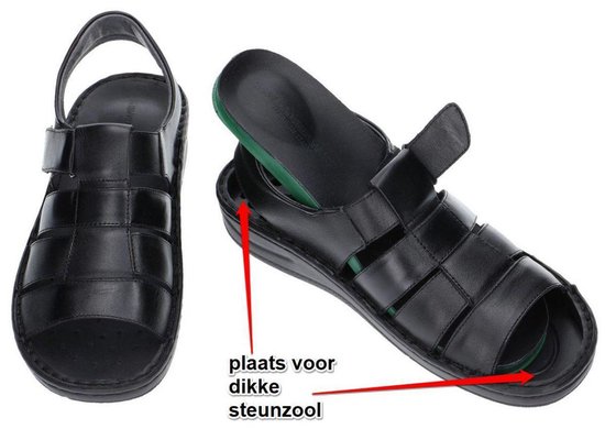 Fbaldassarri - Homme - noir - sandale - taille 44 | bol.com