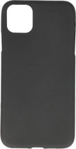 Bestcases Color Telefoonhoesje - Backcover Hoesje - Siliconen Case Back Cover voor iPhone 11 - Zwart