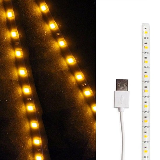 Afslachten Verplicht Doornen Warm White - Waterproof - USB LED-Strip 30 CM - Warm Wit - Waterdicht |  bol.com