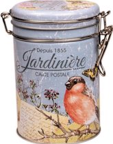 Voorraadblik Jardinière rond Franse vintage voorraadpotten - voorraadblikken
