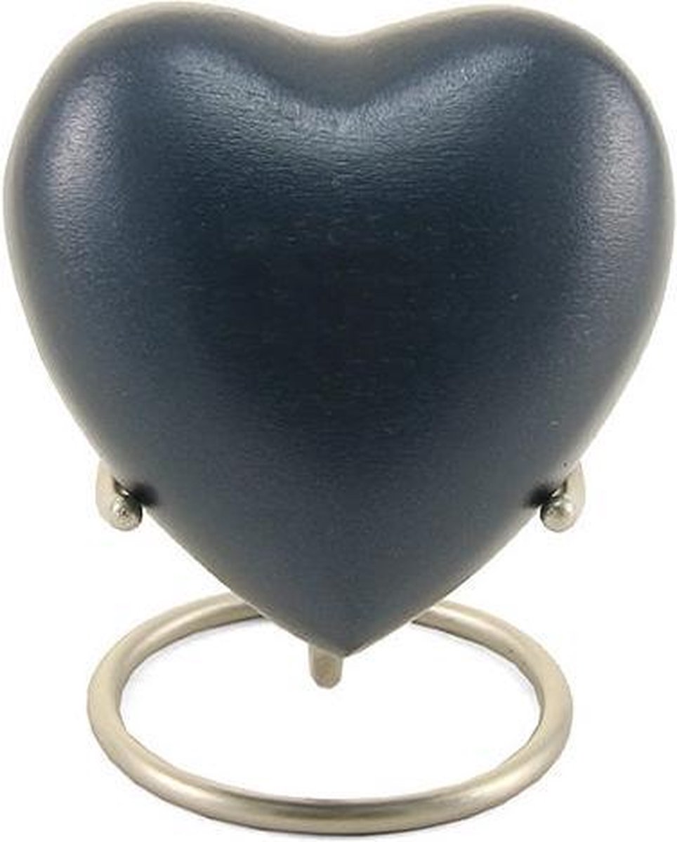 Urnencenter Grecian Blue Hartjes urn - Urn - Urn voor as - Urn Hond - Urn Kat - Urn Deelbewaring - Mini Urn - Kunstobject