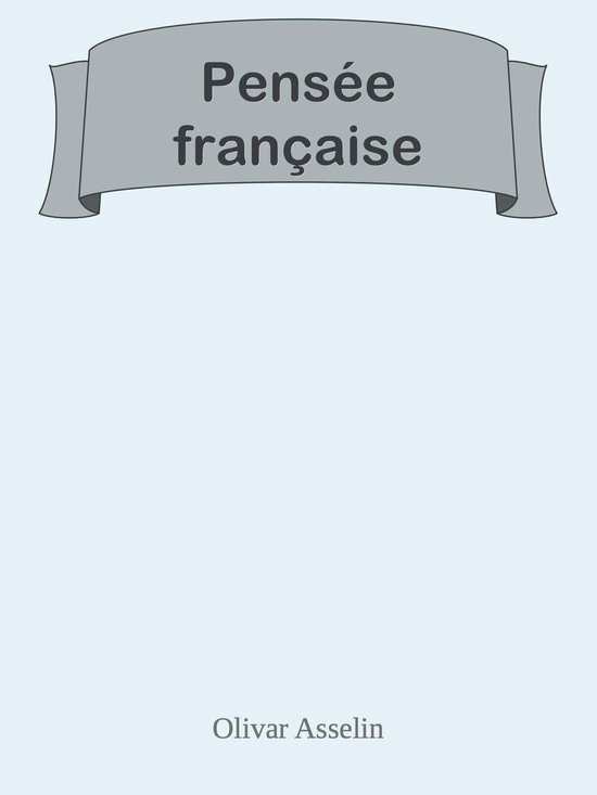 Pensée française - cover