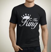 Her King Tshirt | Zwart | 2XLarge