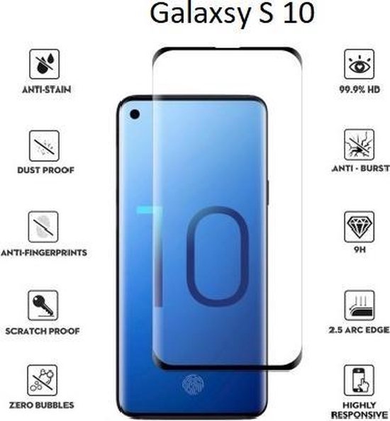 3D Tempered Glass Screen Protector Samsung Galaxy S10