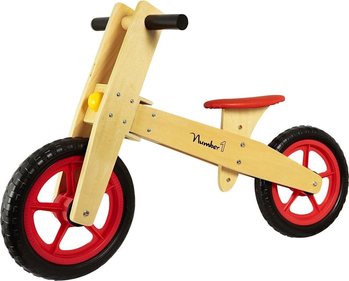 Vinz Houten Loopfiets - Rood | bol.com