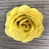 Leuke bloem (roos) op Clip - Oker Geel Chrysoberyl