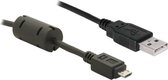 Delock - USB 2.0 Micro B Kabel - Zwart - 3 meter