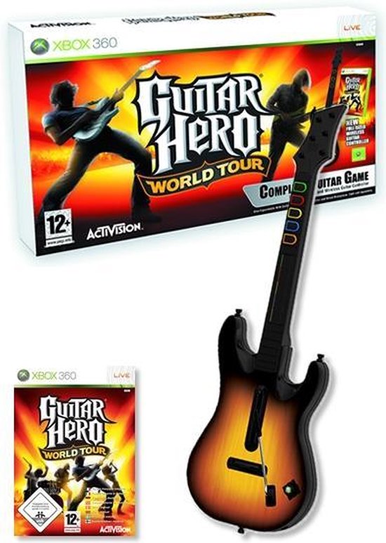 Knipperen vloot Stevig Guitar Hero: World Tour - Xbox 360 Gitaar Bundel | Games | bol.com