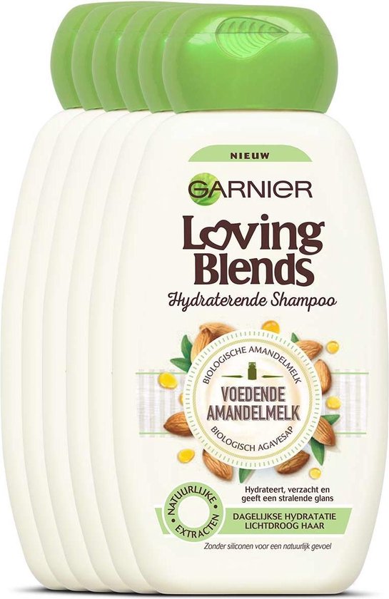 Actief pijpleiding Verslagen Garnier Loving Blends Amandel & Agave Shampoo - 6 x 250 ml -  Voordeelverpakking | bol.com