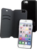 muvit iPhone 6+ Magic Folio Wallet Case Stand with 2 Cardslots - Zwart