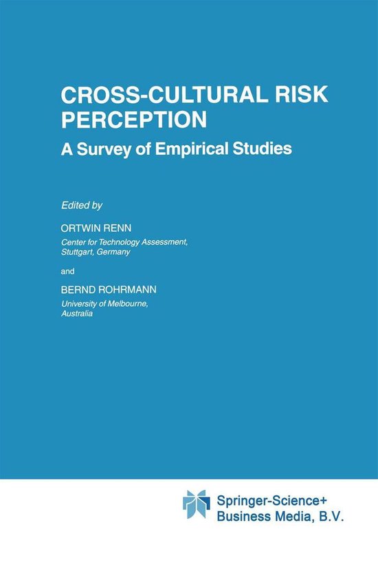 Risk, Governance and Society 13 - Cross-Cultural Risk Percep ... - cover
