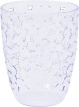 Transparante glas/beker met druppels 10 cm - Badkameraccessoires - Waterglas
