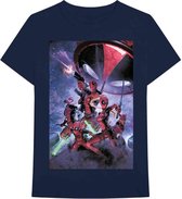 Marvel Deadpool Heren Tshirt -XL- Deadpool Family Blauw