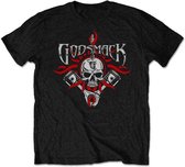 Godsmack Heren Tshirt -L- Chrome Pistons Zwart