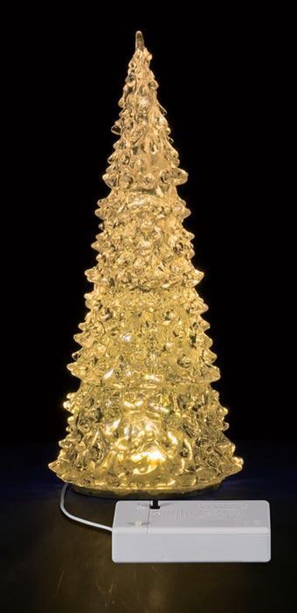 LEMAX Albero Luminoso Crystal, 3 Colori Cambiabili, Piccolo, Set Da 4, Funziona A Batteria O Adattatore (4.5V) - 5