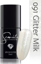 091 UV Hybrid Semilac Glitter Milk 7 ml.
