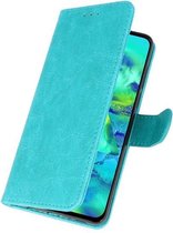 Bookstyle Wallet Cases Hoes Geschikt voor Samsung Galaxy Note 10 Groen