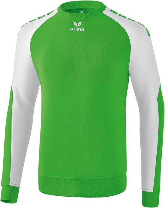 Erima Essential 5-C Sweatshirt Kind Green-Wit Maat 152