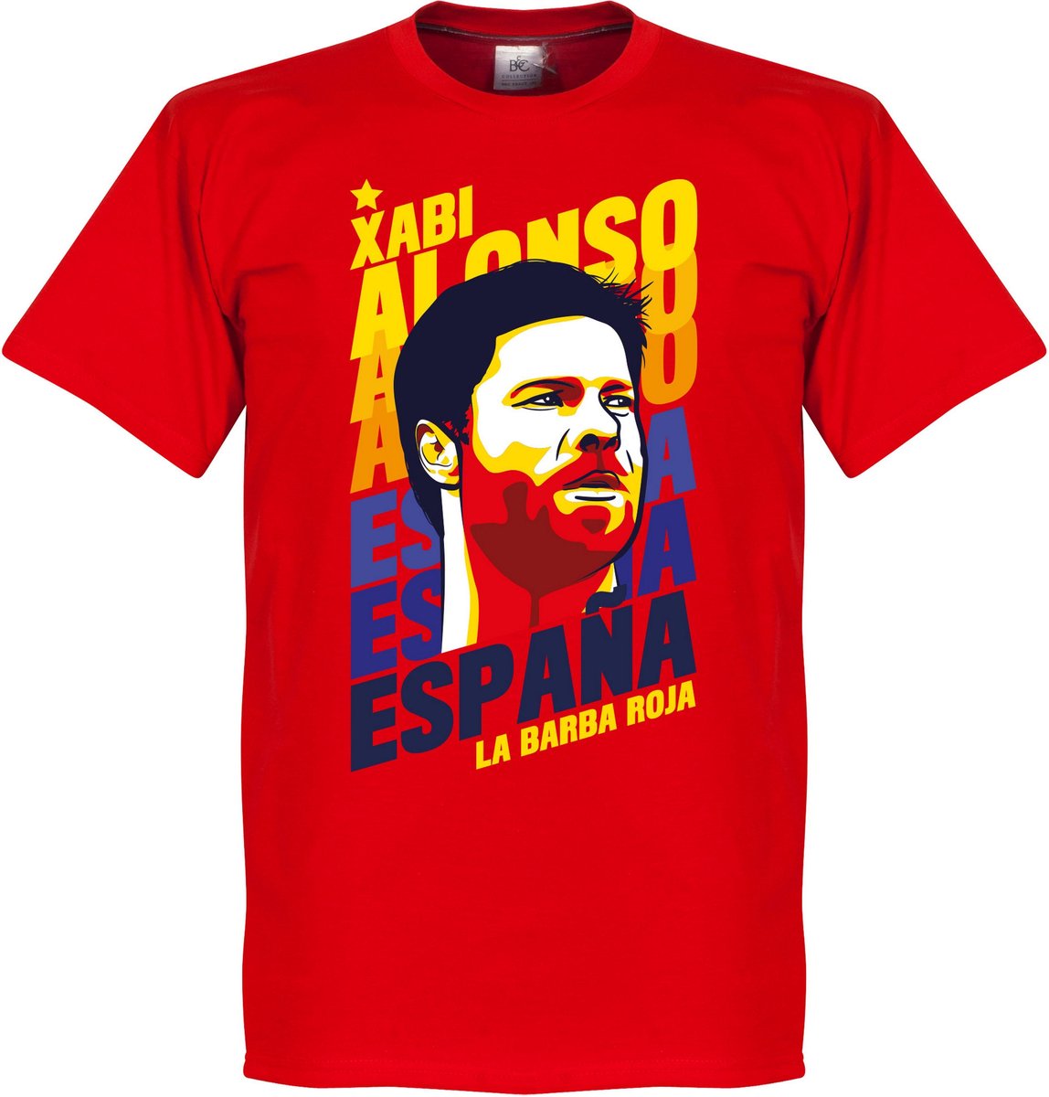 Xabi Alonso Portrait T-Shirt - Rood - XS