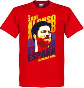 Xabi Alonso Portrait T-Shirt - Rood - XS