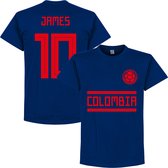 Colombia James 10 Team T-Shirt - Navy  - S