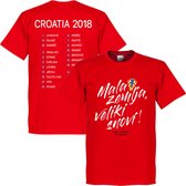 Kroatië Mala Zemlja, Veliki Snovi WK 2018 Selectie T-Shirt - Rood - XXL