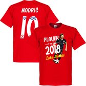 Modric Voetballer van het jaar 2018 T-Shirt - Rood - M