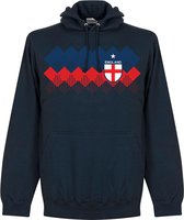 Engeland 2018 Pattern Hooded Sweater - Navy - L