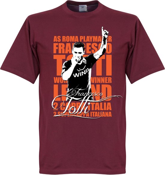Totti Legend T-Shirt - Rood - XL