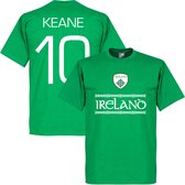 Ierland Keane 10 Team T-Shirt - M