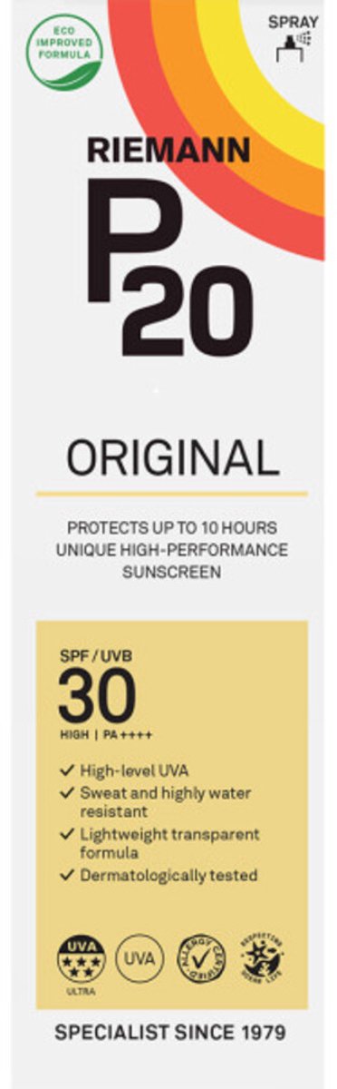 P20 Original SPF 30 Spray - 2 x 85 ml - Voordeelverpakking