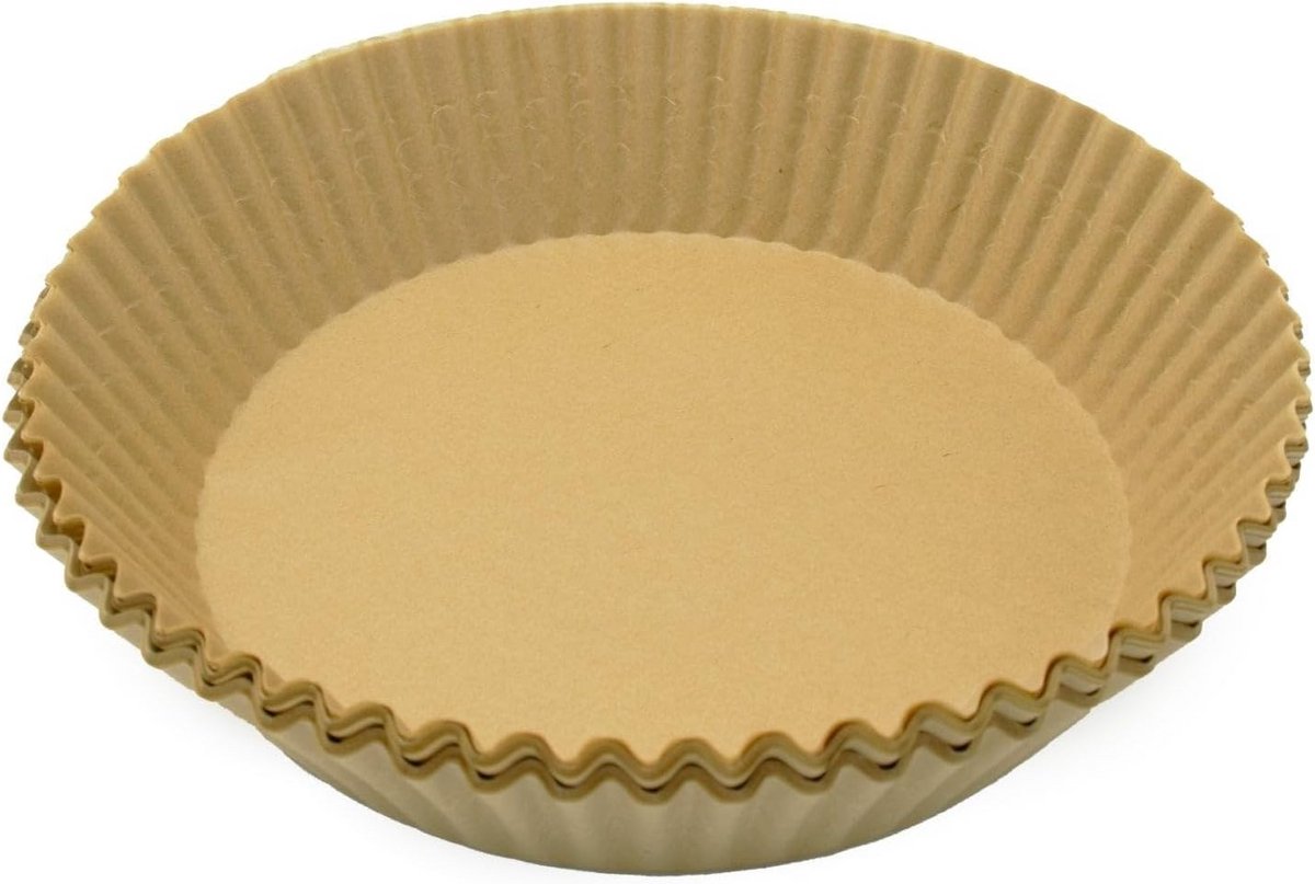 Papierlade voor Luchtfriteuse - Hittebestendig en Antiaanbaklaag, 16 cm, 50 Stuks