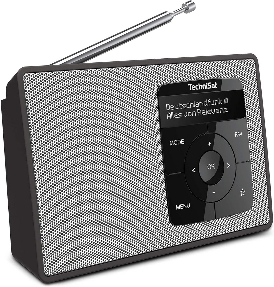 Draagbare DAB+/FM-radio met Bluetooth en OLED-display