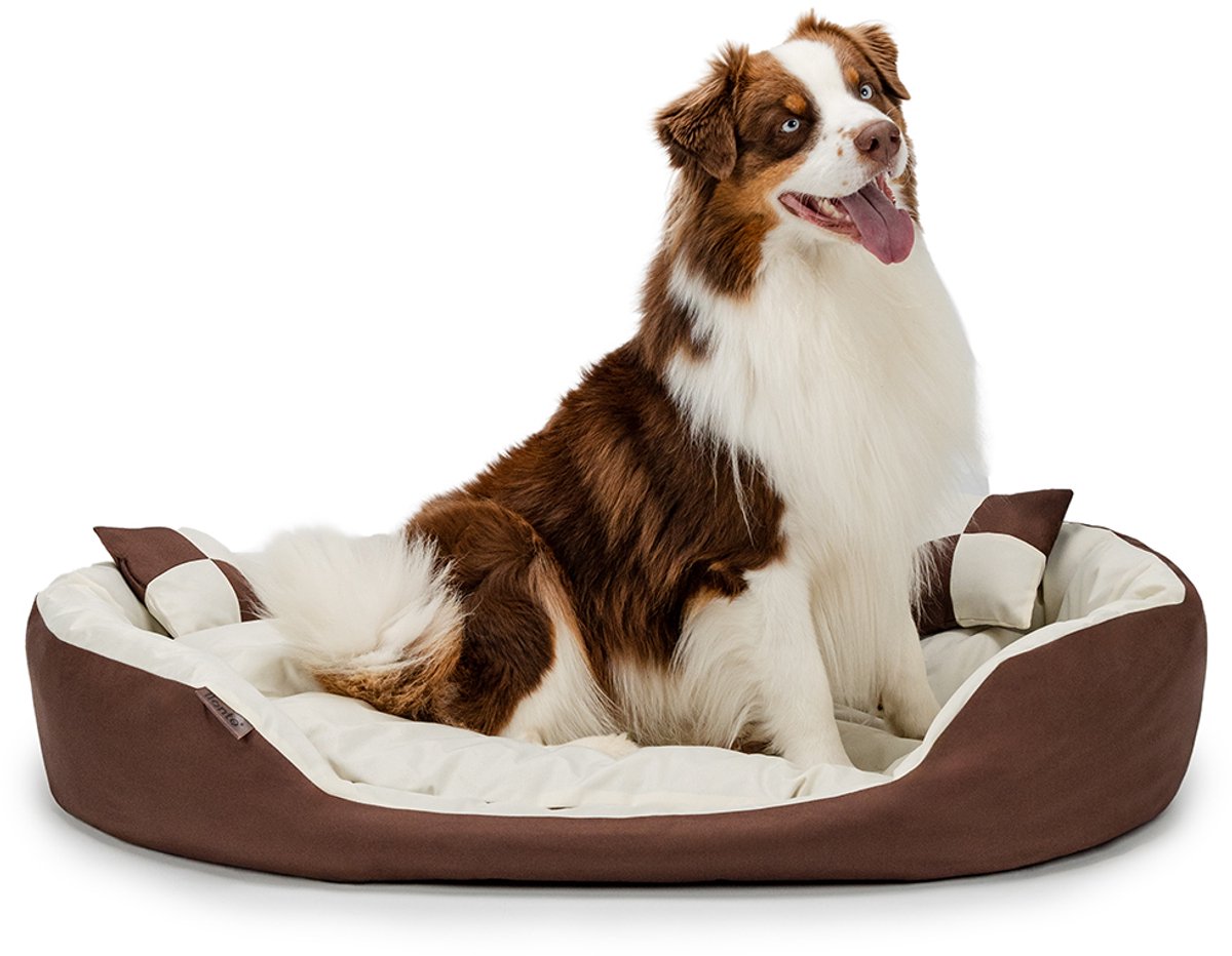 dibea 4-in-1 hondenbed hondenkussen hondenmand met omkeerbaar kussen (L)
