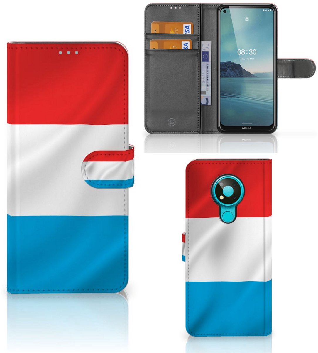 Nokia 3.4 Bookstyle Case Luxemburg