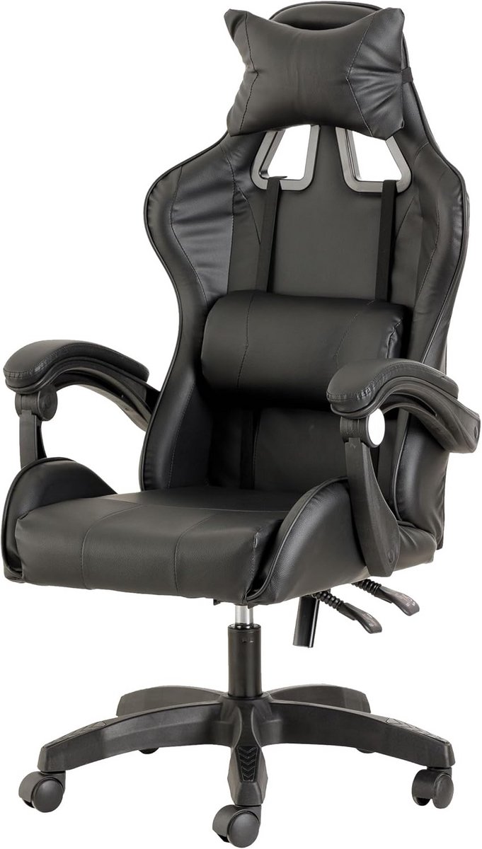 Ergonomische Gamingstoel met Hoofdsteun en Verstelbare Rugleuning